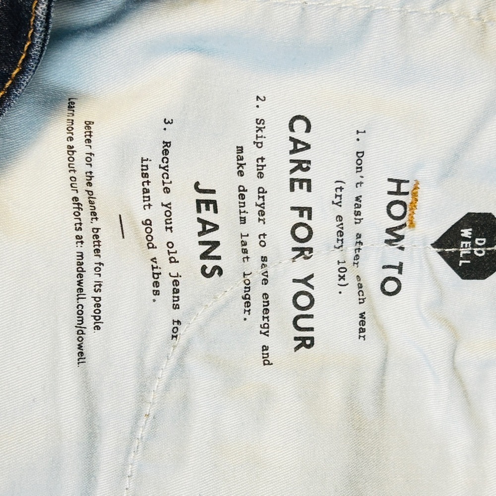 Madewell Plus Curvy Stovepipe Jeans In Leaside Wash Size 24 - Picture 12 of 14
